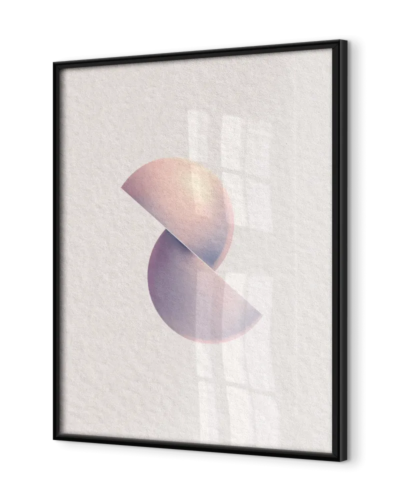 Black frame adapted to the format of your personalized poster