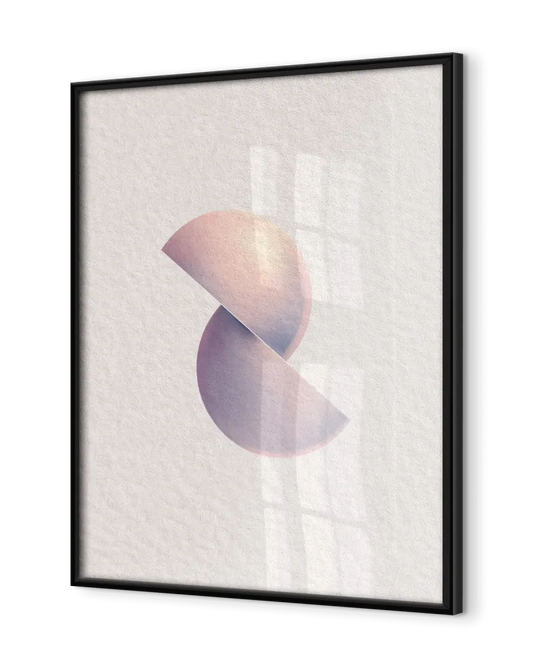 Black frame adapted to the format of your personalized poster